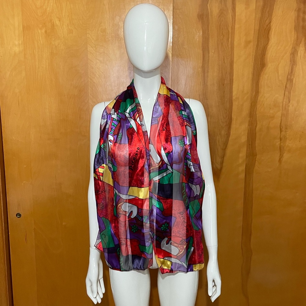 Vintage Pablo Picasso Art Scarf